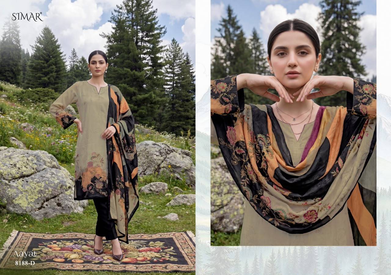 Aayat By Glossy 8188 Series Beautiful Fancy Stylish Colourful casual wear Organza Dresses At Wholesale Price
